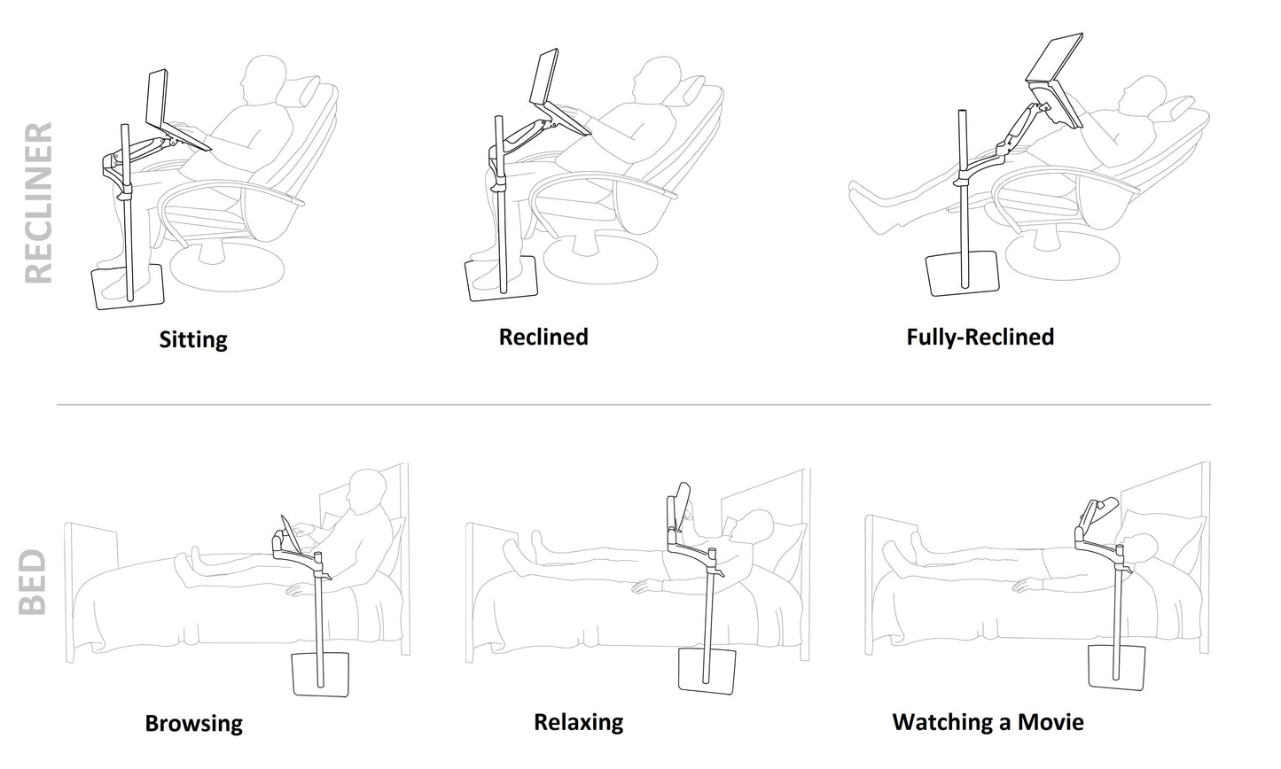 Laptop/Tablet Stand + Phone Charger