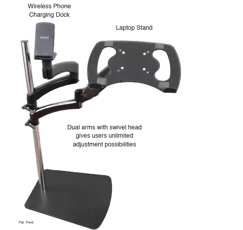 Laptop/Tablet Stand + Phone Charger