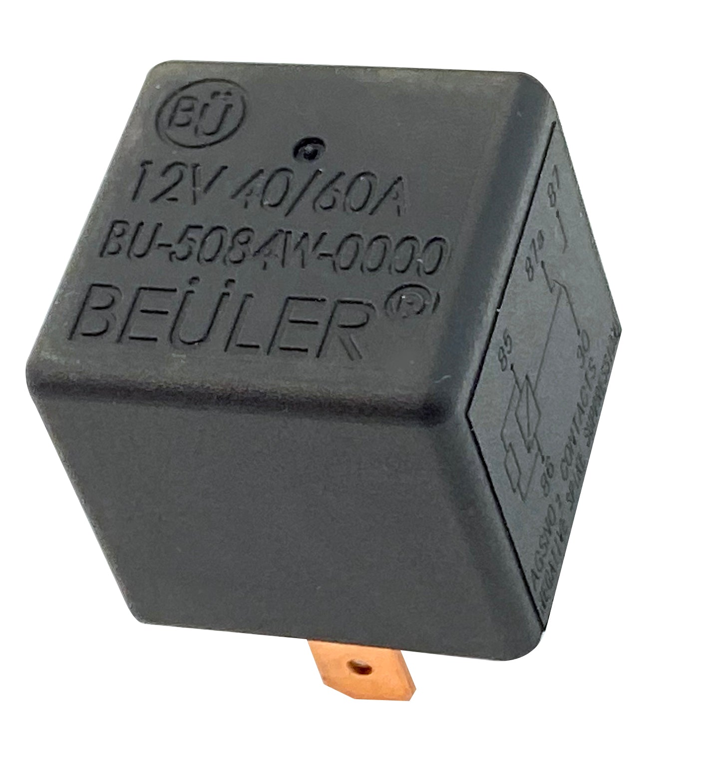 40/60 Waterproof Amp Relay with Negative Spike Protection No Mounting Tab